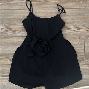 Reckless Hearts Black Romper